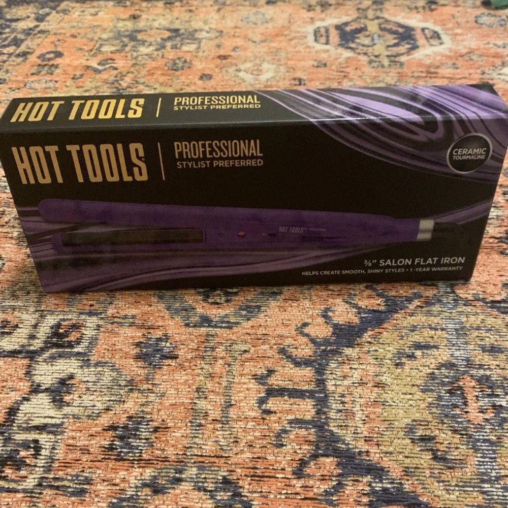 Purple Hot Tools straightener